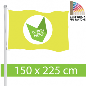 150 x 225 cm Zeefdruk Vlag. Laagste Prijs van Nederland.
