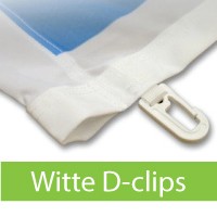 Witte D-clips