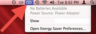 Werken op de macBook accu batterij zonder oplader
