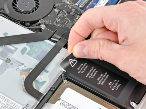 Afhaalmaaltijd stroomkring operator HOW-TO MacBook Pro 13" Unibody A1322 accu vervangen